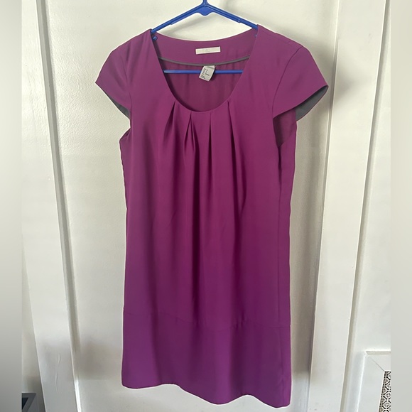 H&M Magenta Shift Dress Sz 4 - Picture 1 of 5